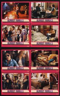 2g048 ALMOST FAMOUS 8 LCs '00 Cameron Crowe directed, pretty Kate Hudson, Philip Seymour Hoffman!