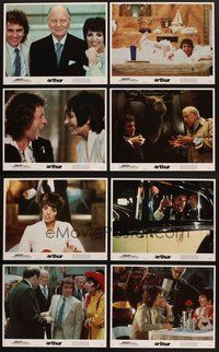 2g072 ARTHUR 8 LCs '81 wacky playboy Dudley Moore, Liza Minnelli, John Gielgud!