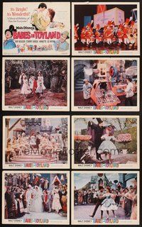 2g079 BABES IN TOYLAND 8 LCs '61 Walt Disney, Ray Bolger, Tommy Sands, Annette, musical!