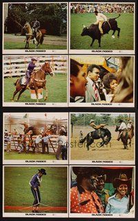 2g126 BLACK RODEO 8 LCs '72 Muhammad Ali, Woody Strode, black cowboys in Harlem!