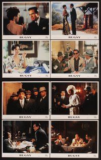 2g175 BUGSY 8 LCs '91 Warren Beatty, Annette Bening, Harvey Keitel, Ben Kingsley!