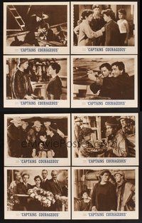 2g193 CAPTAINS COURAGEOUS 8 LCs R62 Spencer Tracy, Freddie Bartholomew, Lionel Barrymore!
