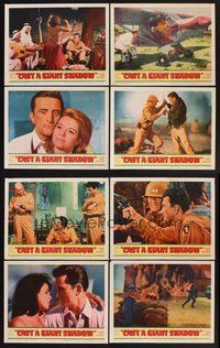 2g198 CAST A GIANT SHADOW 8 LCs '66 Kirk Douglas, John Wayne, Angie Dickinson, Senta Berger!