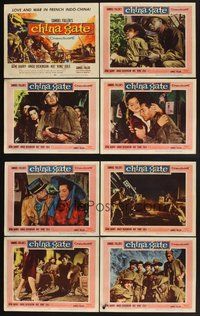 2g216 CHINA GATE 8 LCs '57 Samuel Fuller, Angie Dickinson, Gene Barry, Nat King Cole!