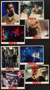 2g255 CRIMSON TIDE 8 LCs '95 Denzel Washington, Gene Hackman, cool submarine image!