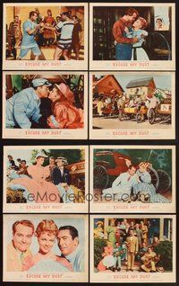 2g338 EXCUSE MY DUST 8 LCs R62 wacky Red Skelton, pretty Sally Forest & Macdonald Carey!