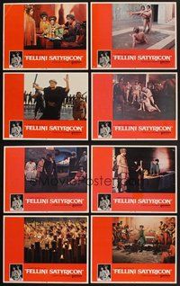 2g354 FELLINI SATYRICON 8 LCs '70 Federico's Italian cult classic, Rome before Christ!