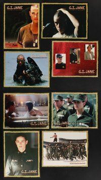 2g404 G.I. JANE 8 LCs '97 Ridley Scott, soldier Demi Moore w/shaved head and dog tags!