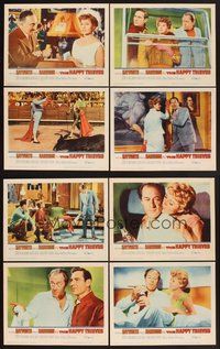 2g466 HAPPY THIEVES 8 LCs '62 Rita Hayworth & Rex Harrison, Joseph Wiseman!