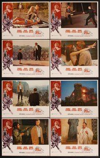 2g500 HOUSE OF CARDS 8 LCs '69 George Peppard, Orson Welles, sexy Inger Stevens!