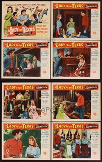 2g568 LADY FROM TEXAS 8 LCs '51 Howard Duff, Mona Freeman, Josephine Hull!
