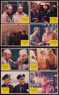 2g577 LAW & DISORDER 8 LCs '74 Carroll O'Connor & Ernest Borgnine as auxiliary police!