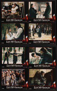 2g579 LES MISERABLES 8 LCs '98 Liam Neeson, Uma Thurman, Geoffrey Rush, Claire Danes!