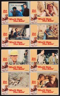 2g975 WHO'LL STOP THE RAIN 8 LCs '78 cool images of Nick Nolte & Tuesday Weld!