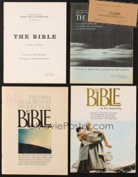 2h013 LOT OF 5 PROMOTIONAL ITEMS FROM THE BIBLE '66 programs, premiere ticket & more!