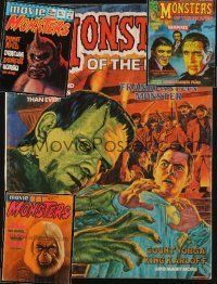 2h047 LOT OF 4 MONSTER MAGAZINES '74-75 Monsters of the Movies & Movie Monsters!