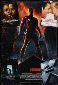 2h057 LOT OF 43 UNFOLDED ONE-SHEETS '99 - '03 Daredevil X-Men 2, Anger Management & more!