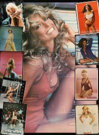 2h063 LOT OF 24 UNFOLDED SEXY WOMEN COMMERCIAL POSTERS '77 Farrah, Cheryl Ladd, Ann-Margret!