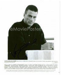 2h282 JEAN-CLAUDE VAN DAMME signed 8x10 REPRO still '00s close up from Lionheart by Gary Farr!