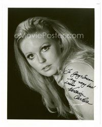 2h310 VERONICA CARLSON signed 8x10 REPRO still '90s head & shoulders portrait of the sexy blonde!