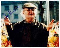 2h284 JIM BROADBENT signed color 8x10 REPRO still '02 great close up of the English actor!
