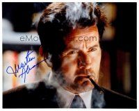 2h295 MARTIN SHEEN signed color 8x10 REPRO still '00 super close up smoking cigar from Spawn!