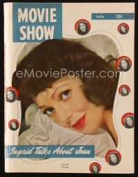 2h130 MOVIE SHOW magazine July 1948 portrait of Loretta Young, star of Rachel and The Stranger!