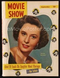 2h132 MOVIE SHOW magazine September 1948 Barbara Stanwyck starring in Sorry Wrong Number!