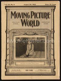 2h069 MOVING PICTURE WORLD exhibitor magazine August 28, 1915 Clara Kimball Young is Trilby!