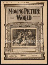 2h070 MOVING PICTURE WORLD exhibitor magazine February 19, 1916 Fatty Arbuckle, Silas Marner!