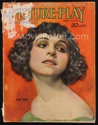 2h105 PICTURE PLAY magazine November 1920 head & shoulders art portrait of Ann May by S. Knox!