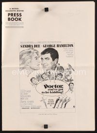 2h171 DOCTOR YOU'VE GOT TO BE KIDDING pb '67 art of Sandra Dee & George Hamilton by Mitchell Hooks