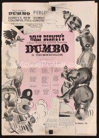 2h177 DUMBO pressbook '41 Walt Disney circus elephant classic!
