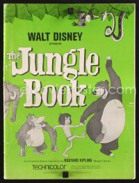 2h194 JUNGLE BOOK pressbook '67 Walt Disney cartoon classic, great images of all characters!