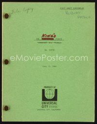 2h239 KING'S PIRATE first draft script June 13, 1966, screenplay by Wayne, The Counterfeit Pirate!