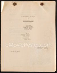 2h245 OUTSIDE THE WALL continuity & dialogue script January 10, 1950, screenplay by Crane Wilbur!