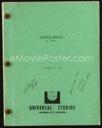 2h254 SEPTEMBER REBELLION special run draft script Nov 25, 1975, unproduced screenplay by Mandel!