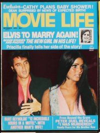 2h042 LOT OF 43 MOVIE LIFE MAGAZINES '70-73 Elvis Presley, nude Jackie O & lots more!