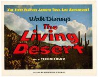 2j471 LIVING DESERT TC '53 first feature-length Disney True-Life adventure!