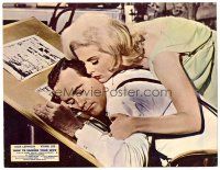 2j386 HOW TO MURDER YOUR WIFE English LC '65 Virna Lisi about to discover Jack Lemmon's plot!