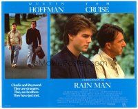 2j655 RAIN MAN English LC '88 Tom Cruise & autistic Dustin Hoffman, directed by Barry Levinson!