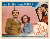 2j008 21 DAYS TOGETHER LC '40 wonderful close up of Vivien Leigh & Laurence Olivier!