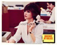 2j018 ABSENCE OF MALICE LC #7 '81 cool image of pretty Sally Field on phone!