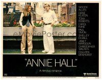 2j047 ANNIE HALL LC #4 '77 full-length Woody Allen & Diane Keaton, a nervous romance!