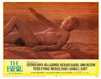 2j093 BIBLE LC #7 '67 John Huston's La Bibbia, close up of naked Michael Parks as Adam!