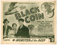 2j109 BLACK COIN chapter 4 TC '36 Ralph Graves, serial, Monster of the Deep!