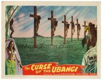 2j206 CURSE OF THE UBANGI LC '47 bizarre scene of naked female natives crucified!