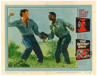 2j223 DEFIANT ONES LC #7 '58 escaped cons Tony Curtis & Sidney Poitier chained together fighting!