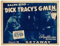 2j238 DICK TRACY'S G-MEN chapter 14 TC '39 Ralph Byrd as Chester Gould's detective, Republic serial!