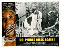 2j249 DR. PHIBES RISES AGAIN LC #2 '72 Robert Quarry & sexy woman by cool scorpion chair!